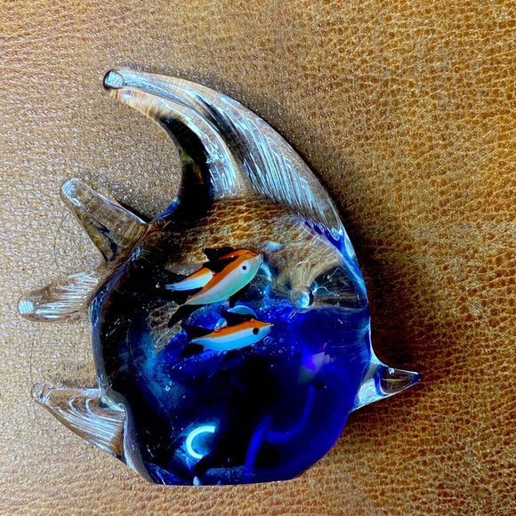 Vintage Murano Glass Aquarium Paper Weight Mid-Century Modern, Italy, 19… - Picture 6 of 6